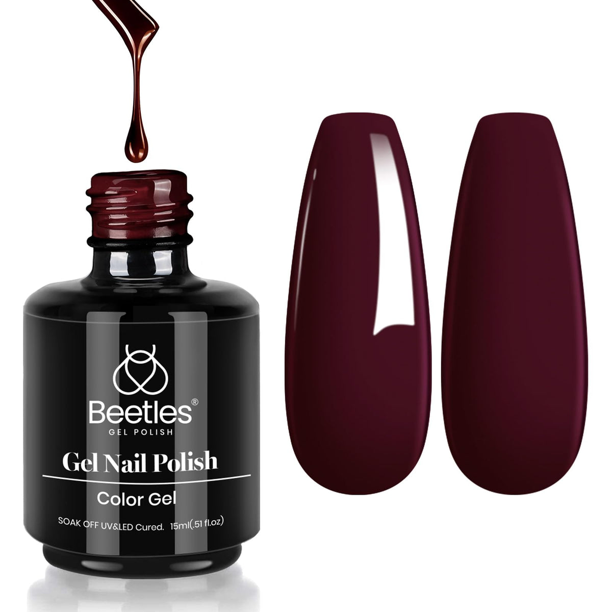Beetles White Gel Nail Polish, 1pc 15ml White Gel Polish