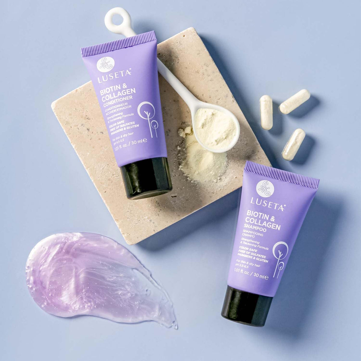 Luseta Biotin Shampoo and Conditioner Set, Thickening for Thinning Hair