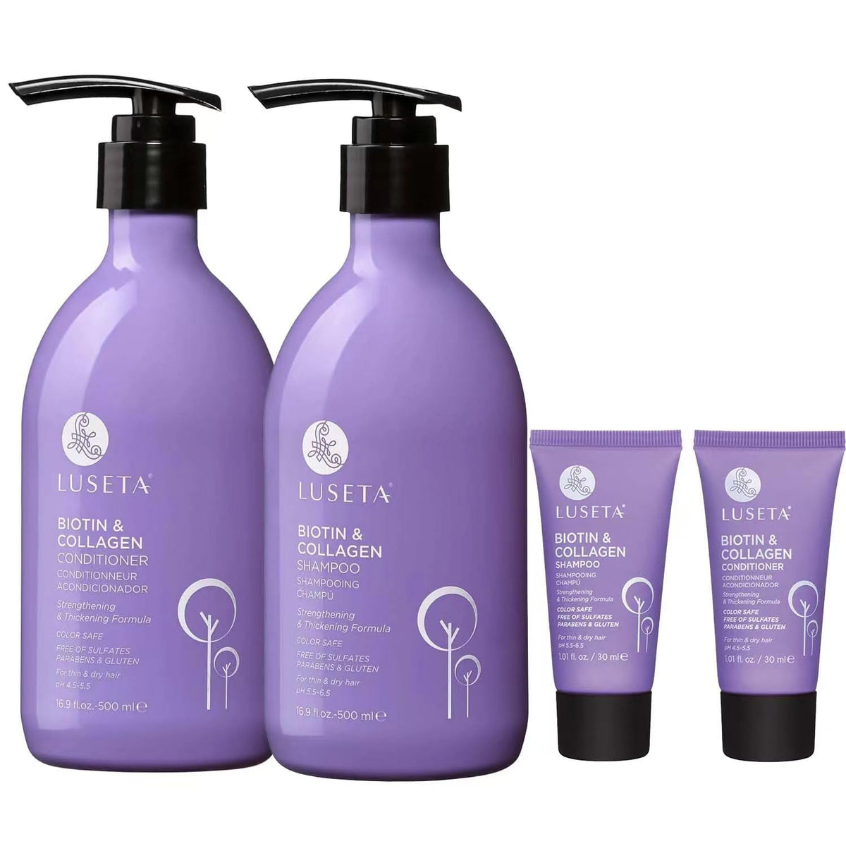 Luseta Biotin Shampoo and Conditioner Set, Thickening for Thinning Hair