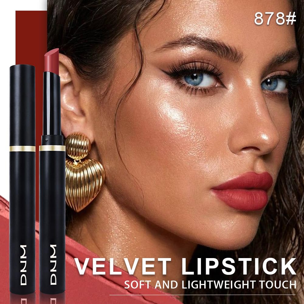 evpct Rich Rose Velvet Matte Lipstick Long Lasting Waterproof for Women