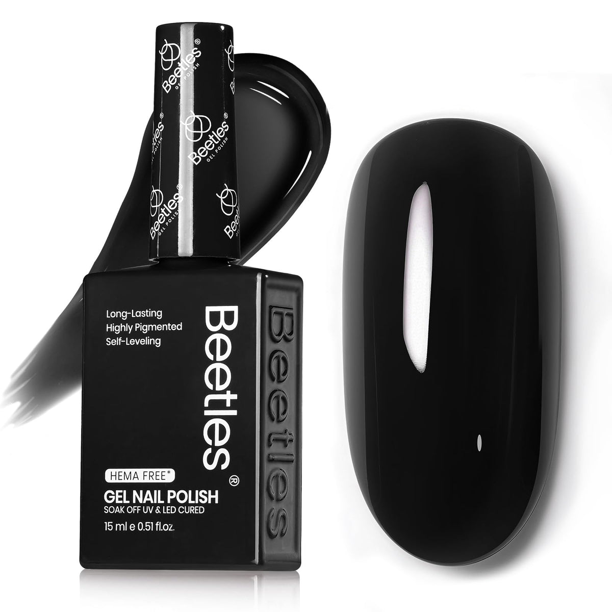 Beetles White Gel Nail Polish, 1pc 15ml White Gel Polish