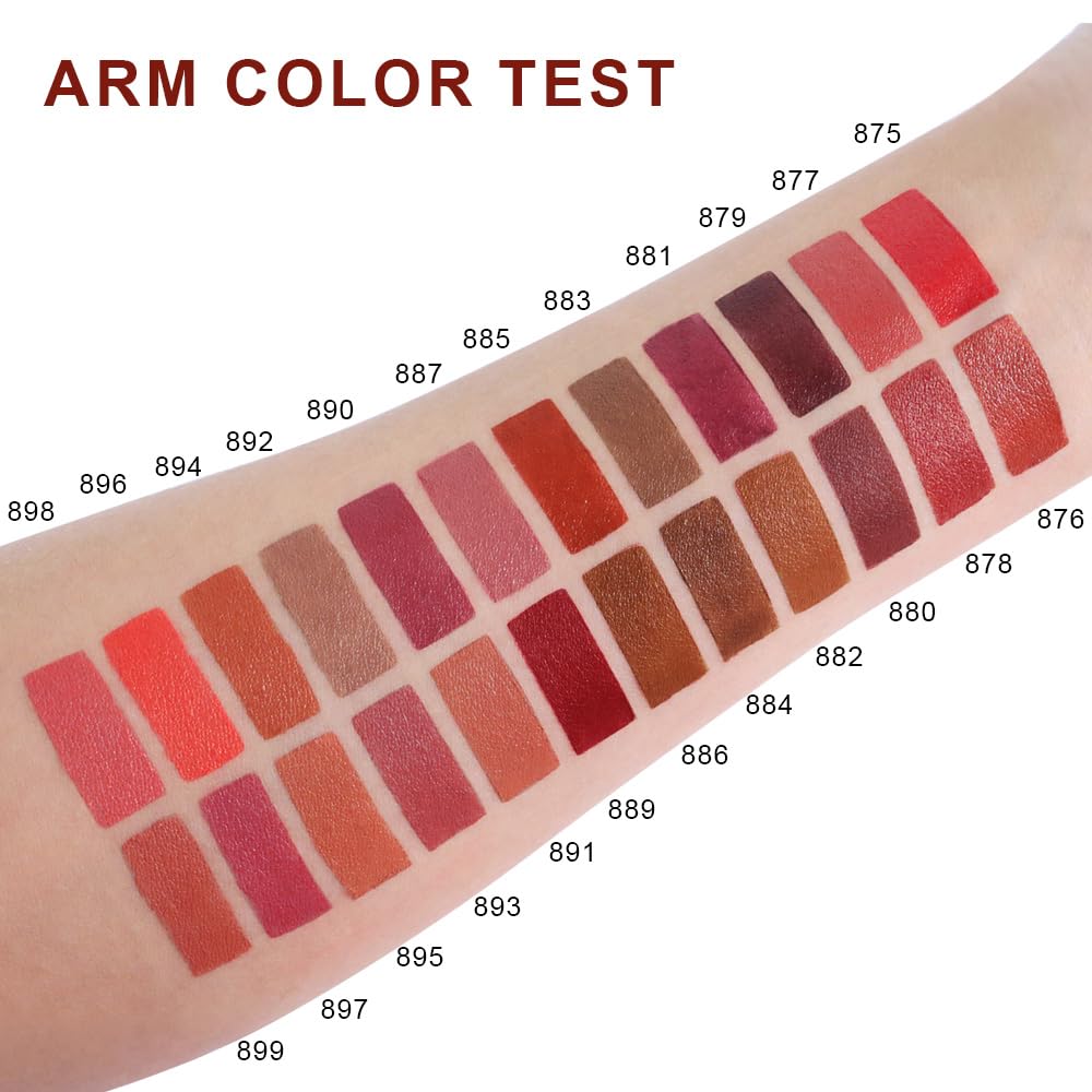 evpct Rich Rose Velvet Matte Lipstick Long Lasting Waterproof for Women