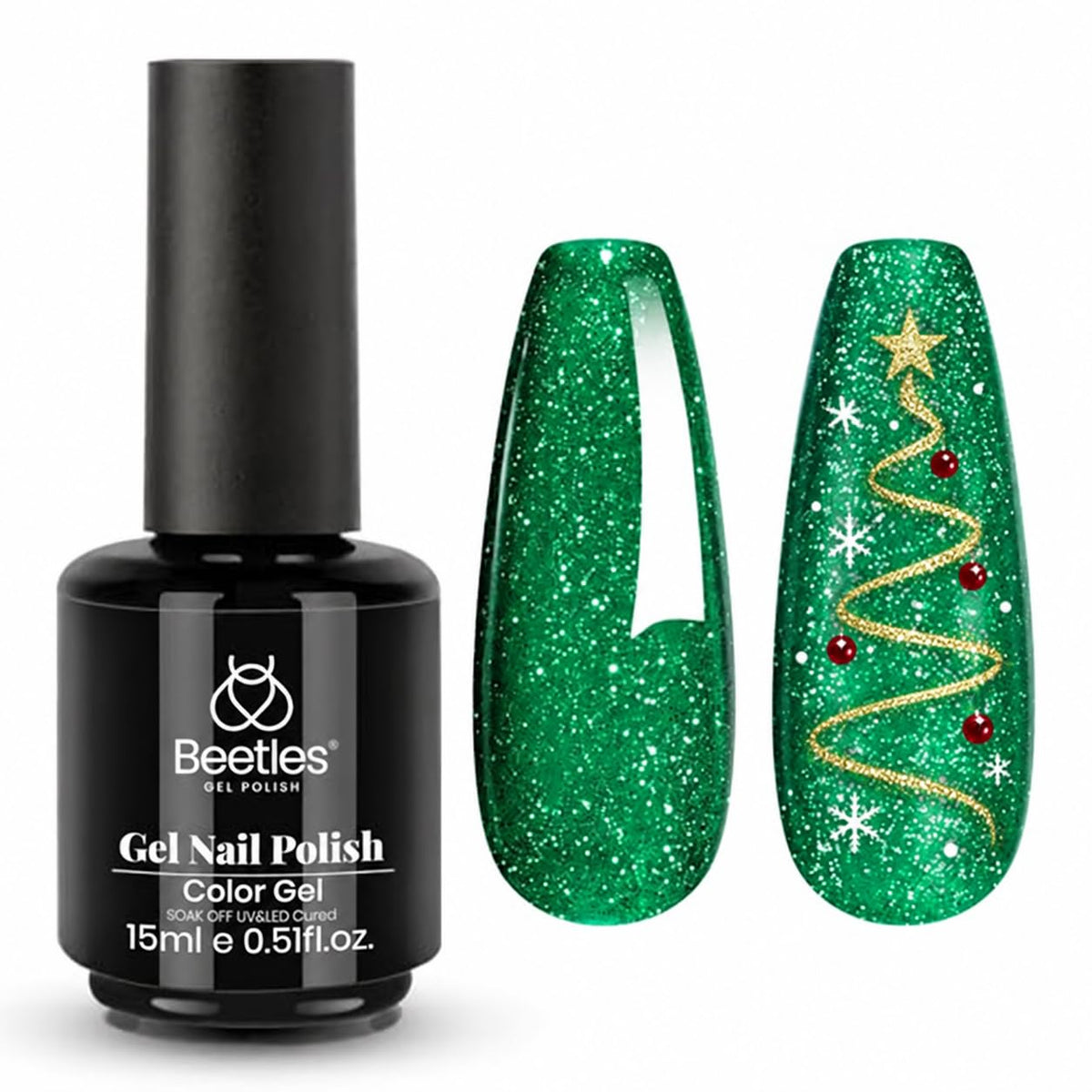 Beetles White Gel Nail Polish, 1pc 15ml White Gel Polish