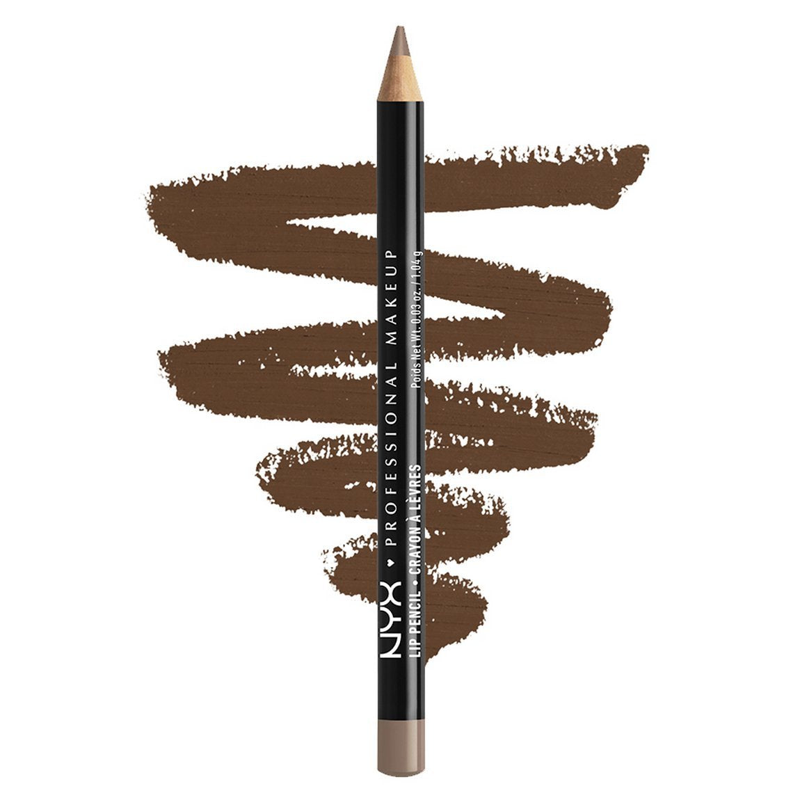 NYX PROFESSIONAL MAKEUP Slim Lip Pencil, Long-Lasting Creamy Lip Liner - Espresso