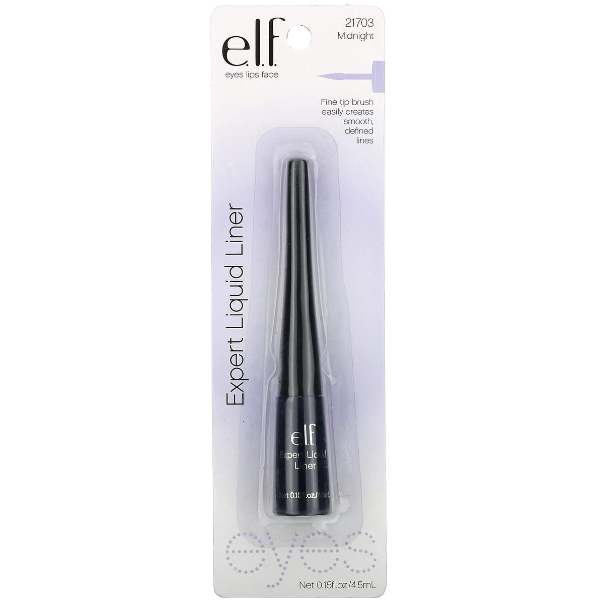 e.l.f. Expert Liquid Liner, High-Pigmented, Extra-Fine Liquid Eyeliner For Precise Definition, Long-Lasting, Vegan & Cruelty-Free, Jet Black, 0.14 oz, 2 count(Pack of 1)