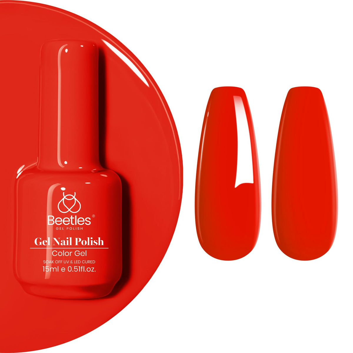 Beetles White Gel Nail Polish, 1pc 15ml White Gel Polish