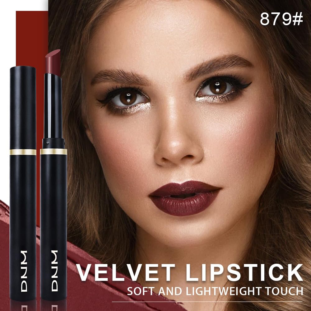 evpct Rich Rose Velvet Matte Lipstick Long Lasting Waterproof for Women
