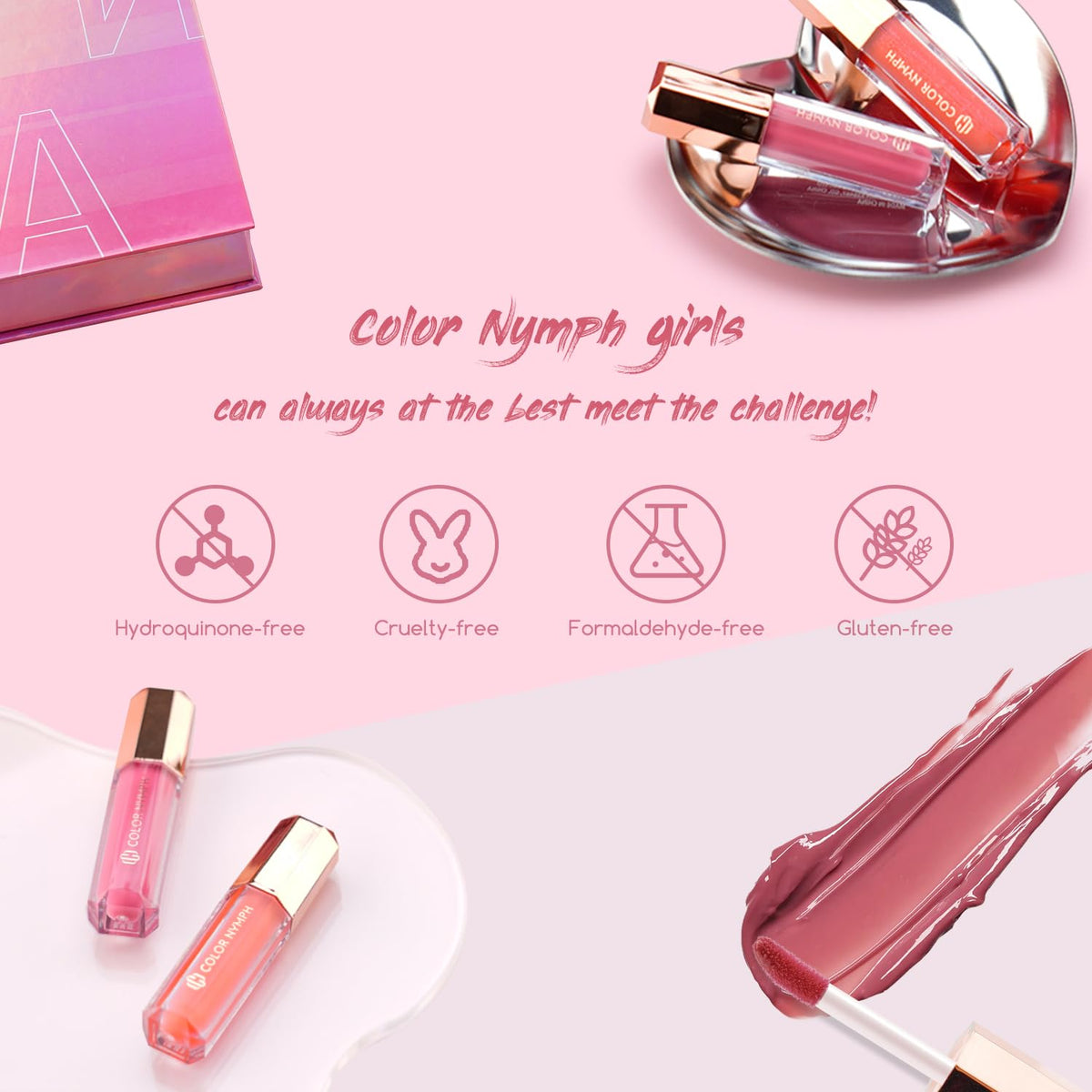 Color Nymph Makeup Kit for Teens Girls Beginners Travel Make up Set Green