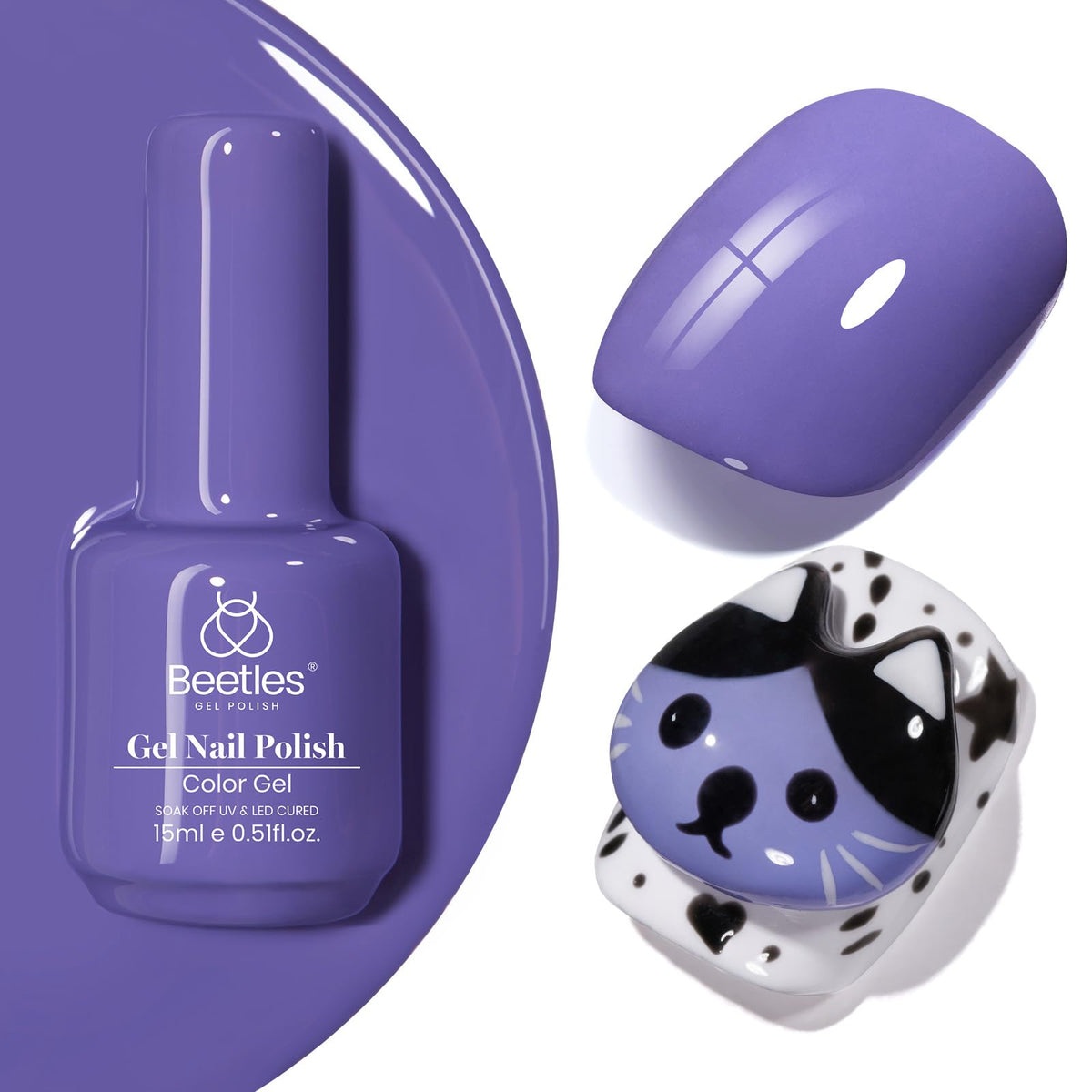 Beetles White Gel Nail Polish, 1pc 15ml White Gel Polish