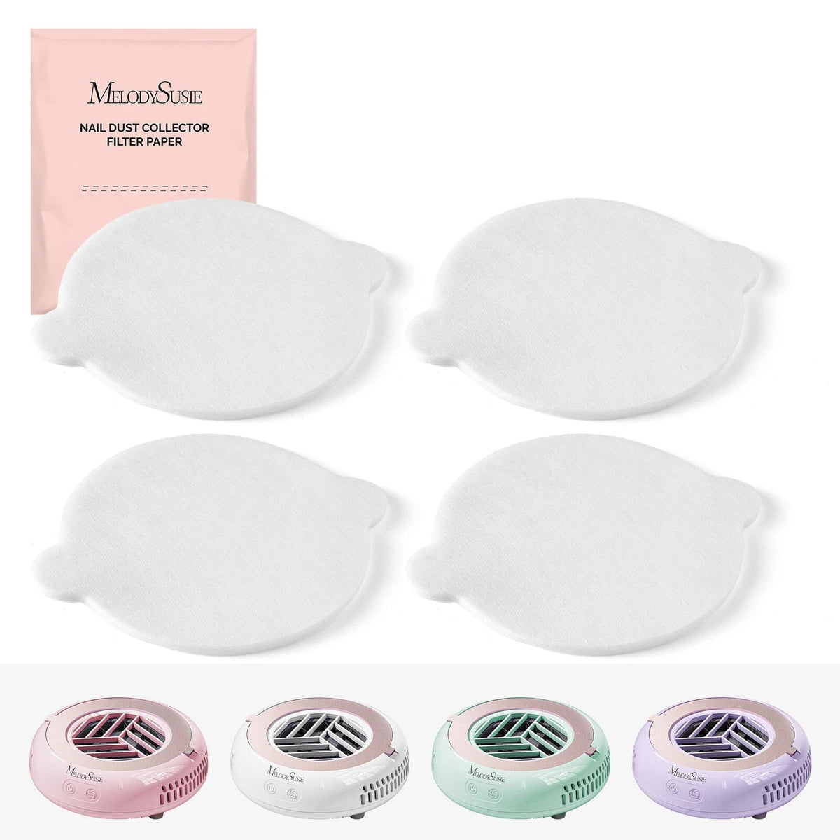 MelodySusie Pocket-Sized Nail Dust Collector HProA for Gel Polish Removal