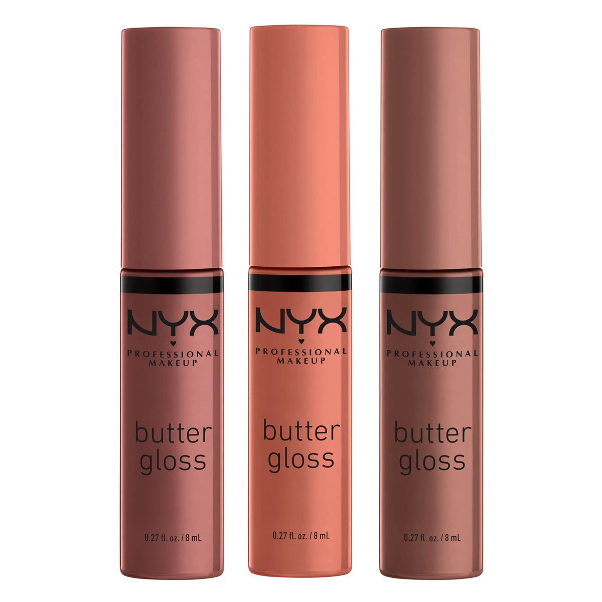 NYX PROFESSIONAL MAKEUP Butter Gloss, Non-Sticky Lip Gloss - Rocky Road (Wine)