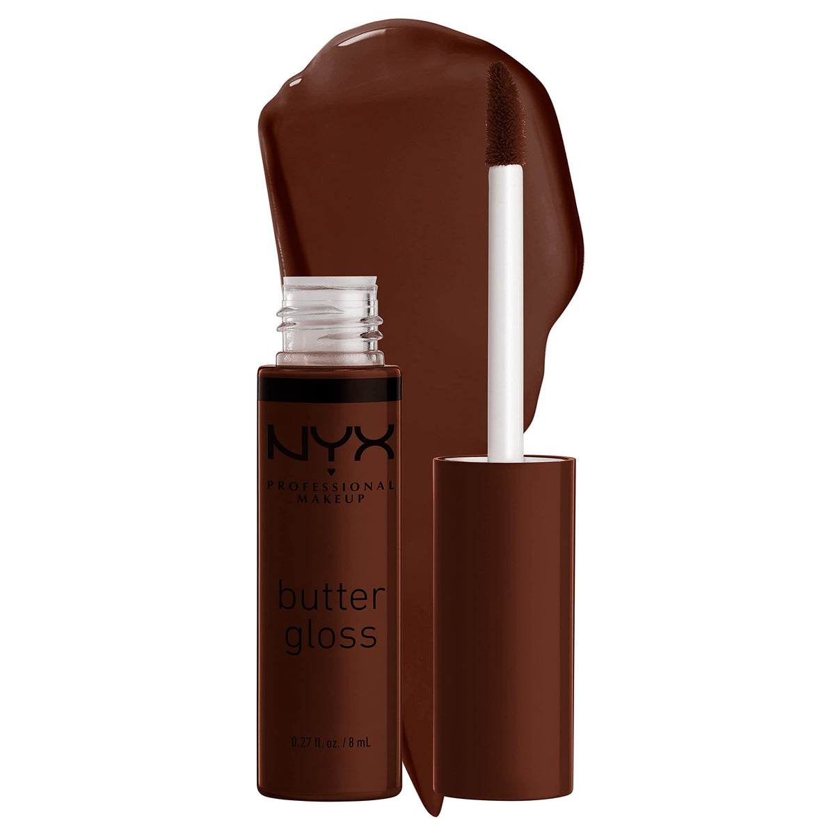NYX PROFESSIONAL MAKEUP Butter Gloss, Non-Sticky Lip Gloss - Rocky Road (Wine)