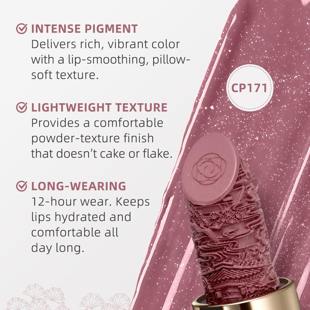 Catkin Semi-Matte Lipstick Hydrating High Impact Color Infused with Vitamin E and Avocado Oil Smooth Soft Texture Long Lasting Matte Finish 129