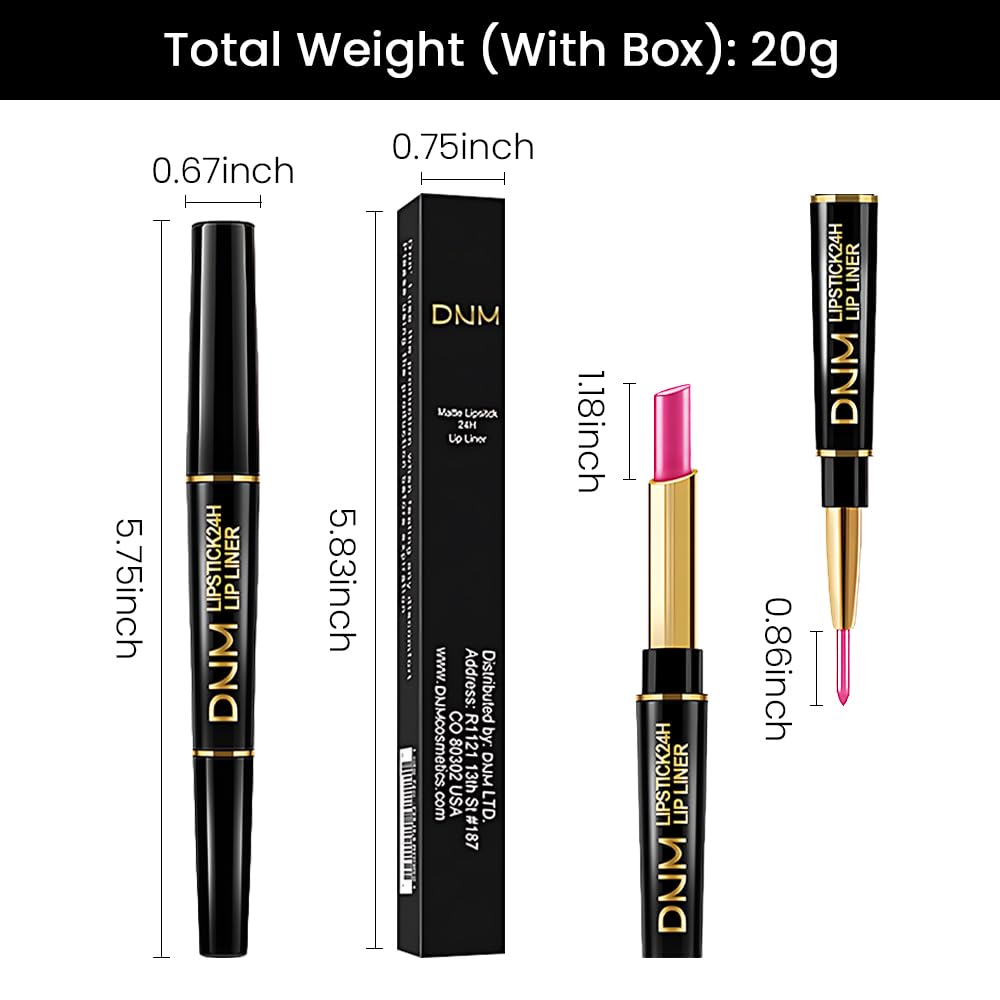 evpct 3Pcs Chestnut Nude Brown Matte Lip Liner and Lipstick Combo Set Kit for Women Antique Rose Magic Lipstick 24 Hours Original Lip Liner Makeup Stain Long Lasting Waterproof Smudge Proof labial