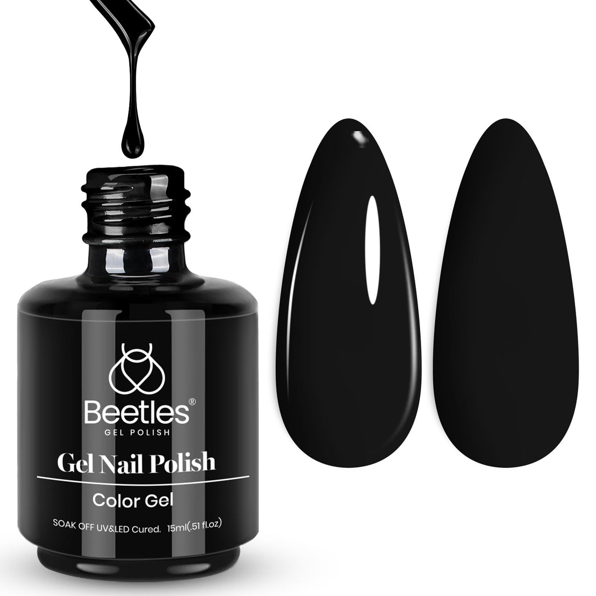 Beetles White Gel Nail Polish, 1pc 15ml White Gel Polish