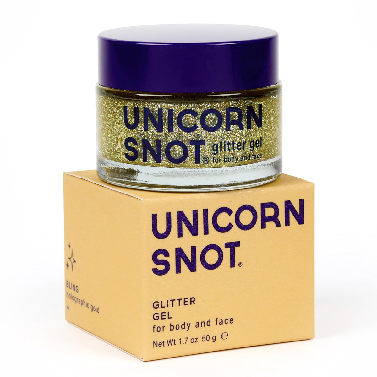 UNICORN SNOT Holographic Face Glitter & Body Glitter Gel | Hair Glitter, Vegan & Cruelty Free, 1.7 oz Pink Glitter (Flamingo)