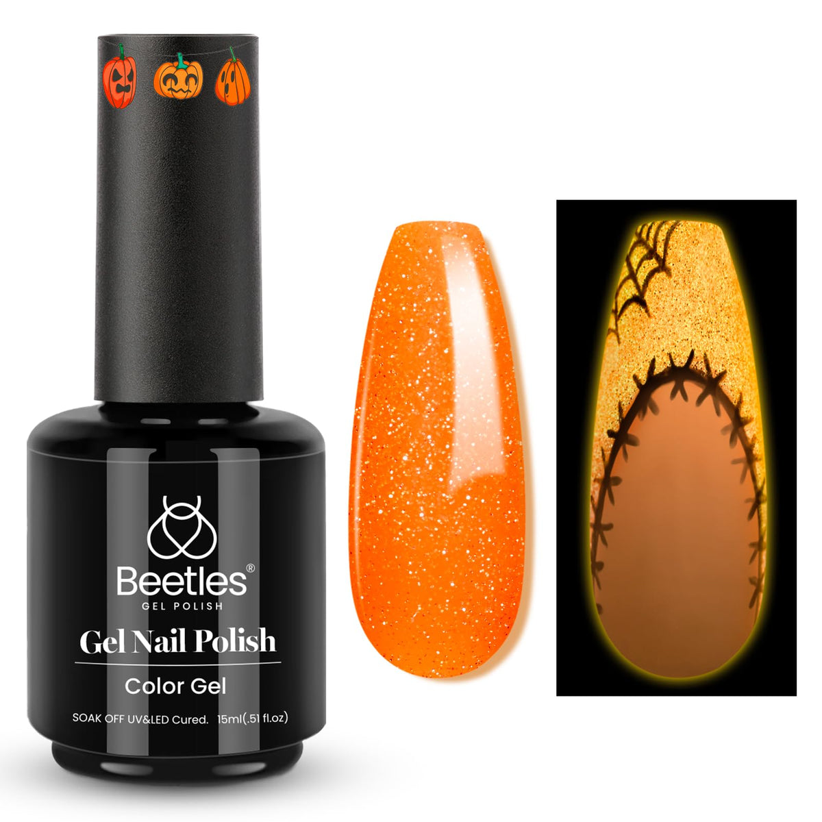 Beetles White Gel Nail Polish, 1pc 15ml White Gel Polish