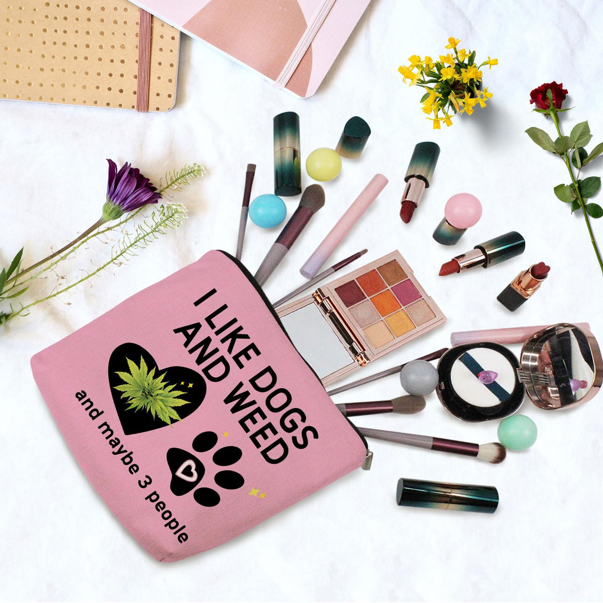 Funny Quote Print Small Cosmetic Bag -1