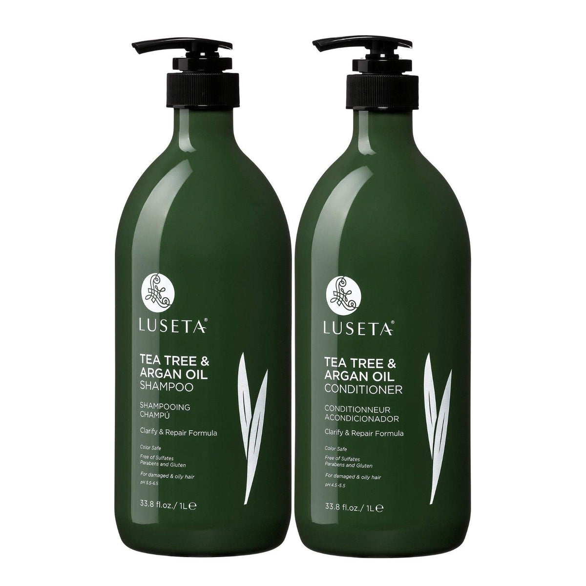 Luseta Rosemary Mint Shampoo and Conditioner Set for Hair Strengthening