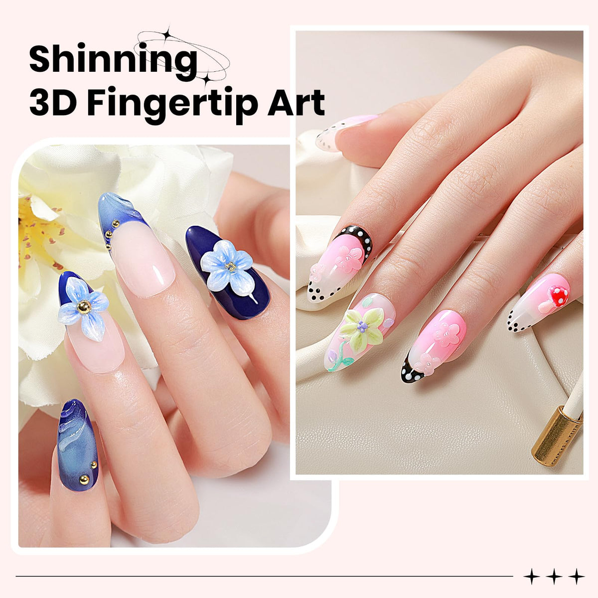 3D Gel for Nail Art, Clear 3d Sculpting Gel for Nail Art