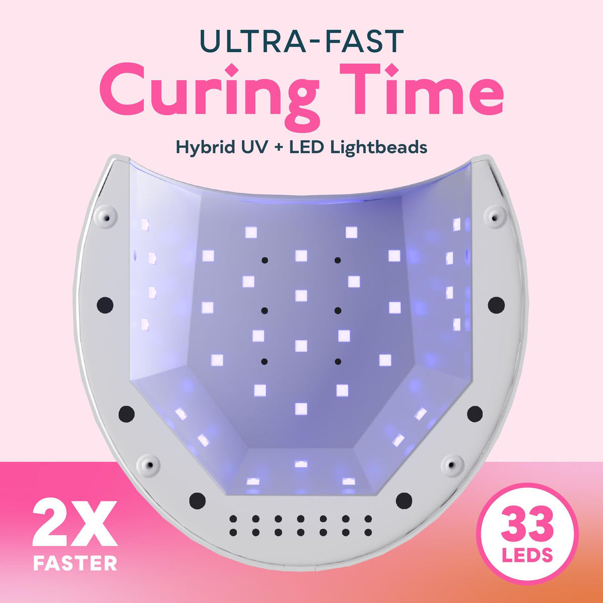 SUNUV UV Light for Gel Nail, Professional UV LED Nail Lamp SUN2C Rose