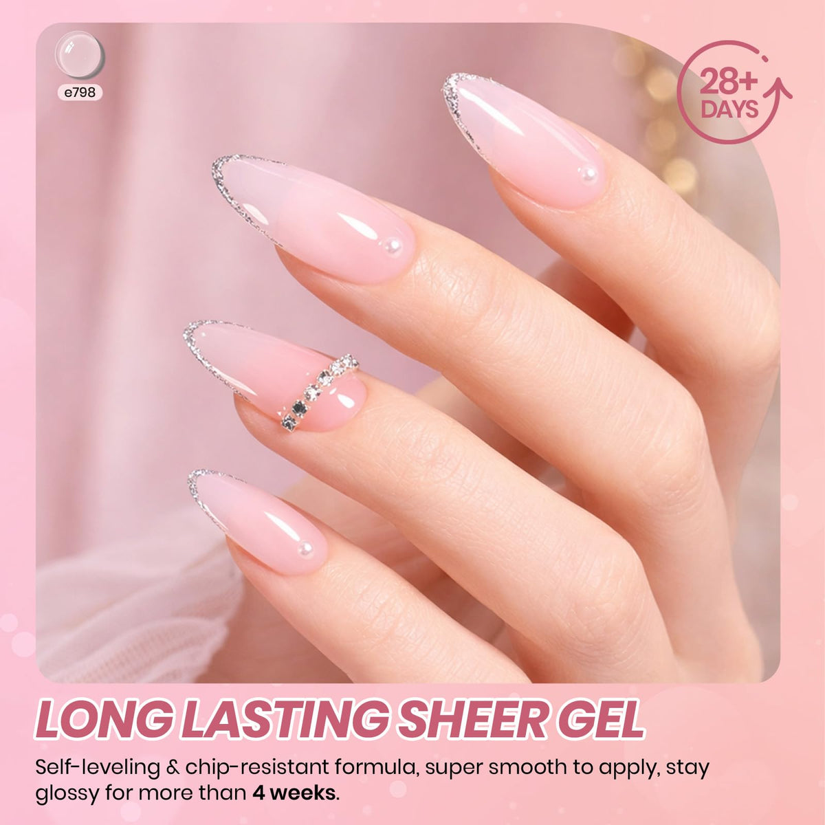 beetles Gel Polish Whispers of Love Jelly Gel Nail Polish Set, 6 Colors