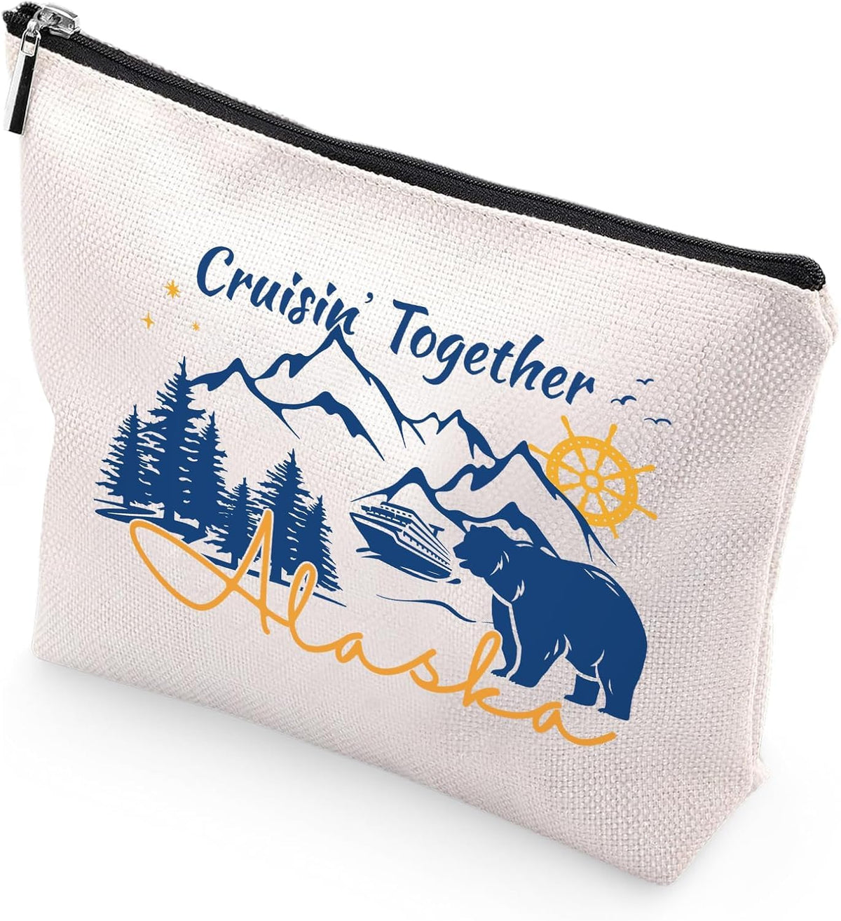 Sitsink Funny Sarcastic Gifts for Girls - Intersting Gifts for Girls Birthday. A Ray of Sarcastic Sunshine Every Single Day Makeup Bag, Cosmetic Bags Humor Sarcastic Gifts for Women Boss Coworker