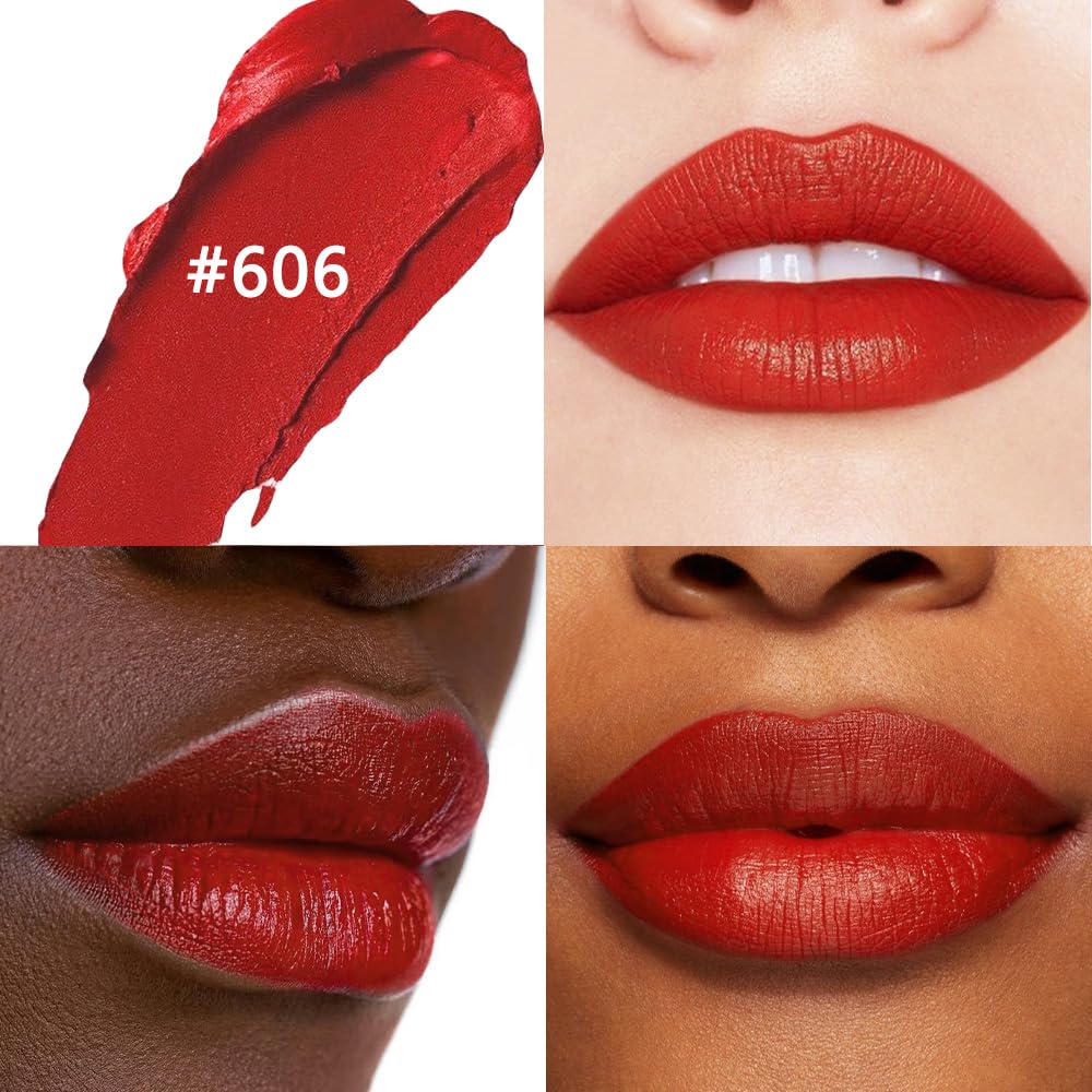 evpct Rich Rose Velvet Matte Lipstick Long Lasting Waterproof for Women