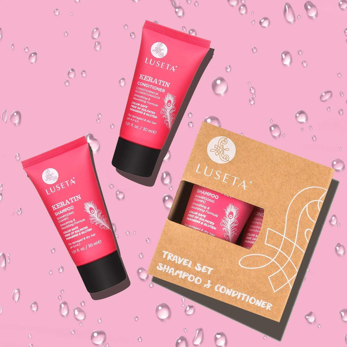Luseta Biotin Shampoo and Conditioner Set, Thickening for Thinning Hair