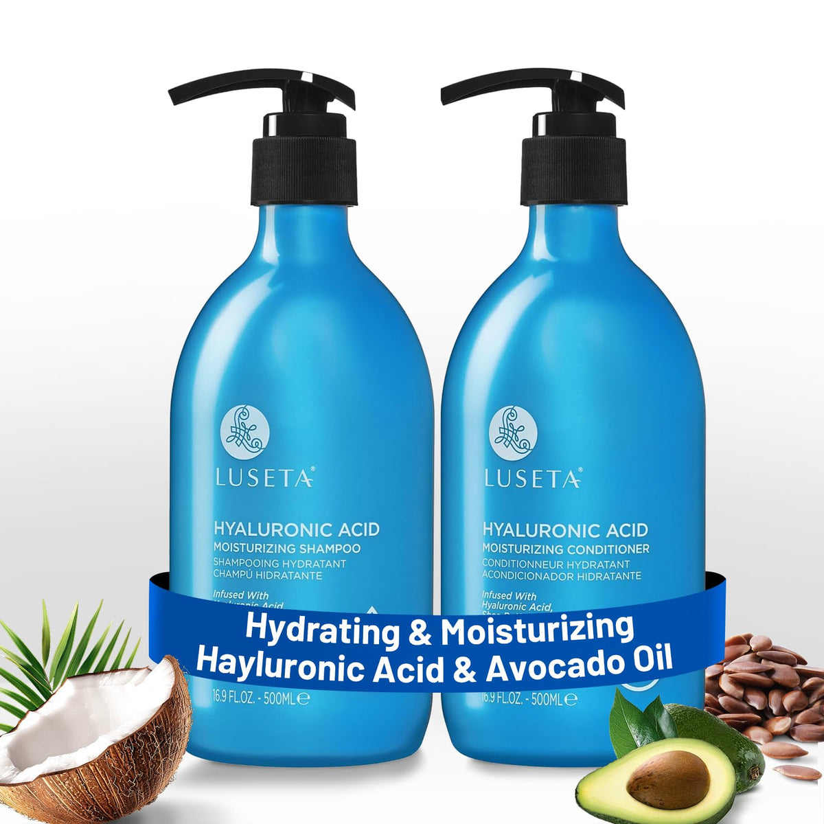 Luseta Biotin Shampoo and Conditioner Set, Thickening for Thinning Hair