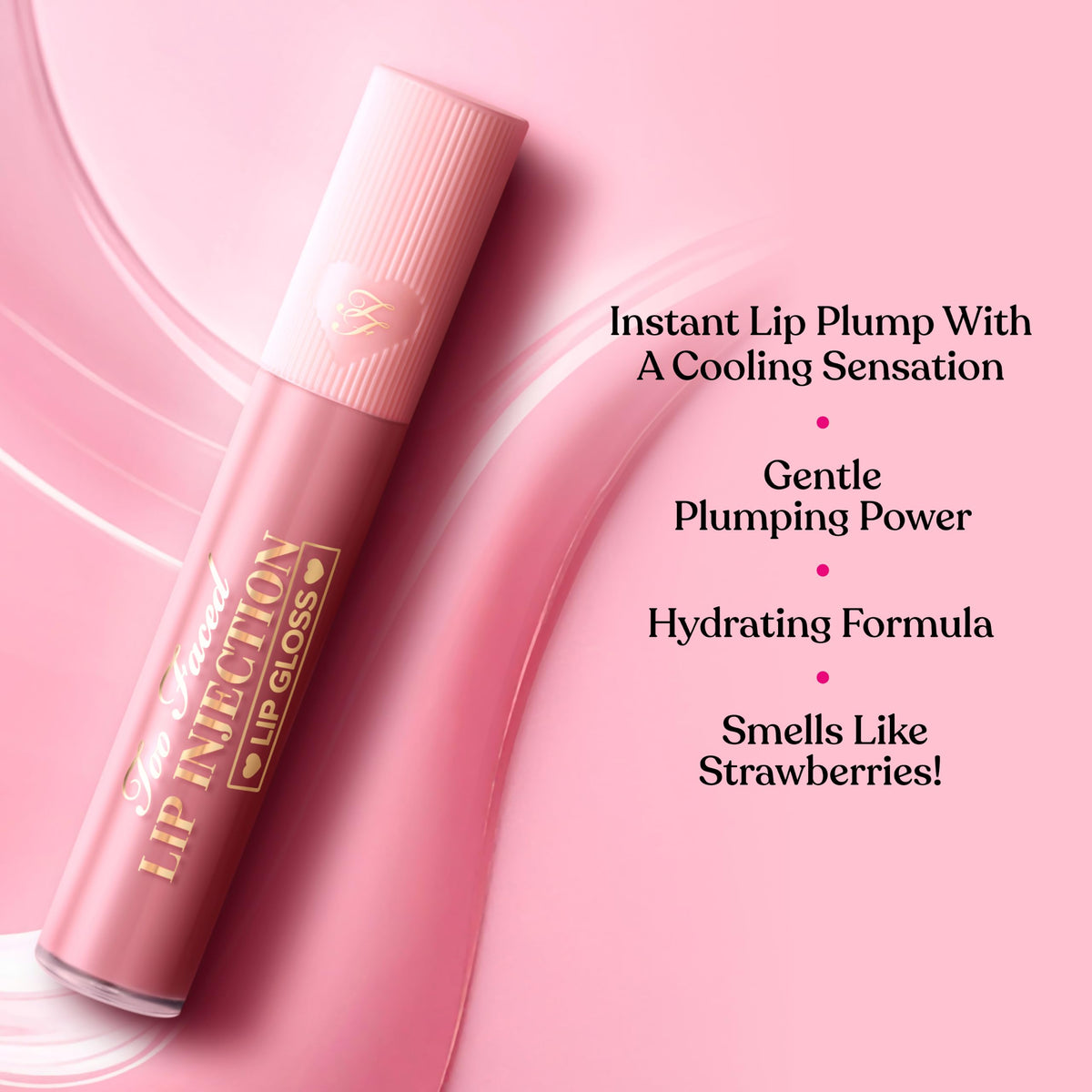 Too Faced Lip Injection Lip Plumper | Hydrating Lip Gloss for Fuller-Looking Lips | Original, Maximum Plump, Cooling Gloss & Plumping Click Formulas