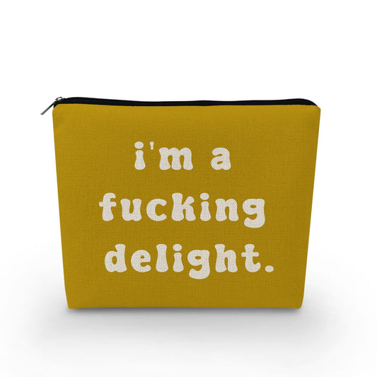 Funny Quote Print Small Cosmetic Bag -1