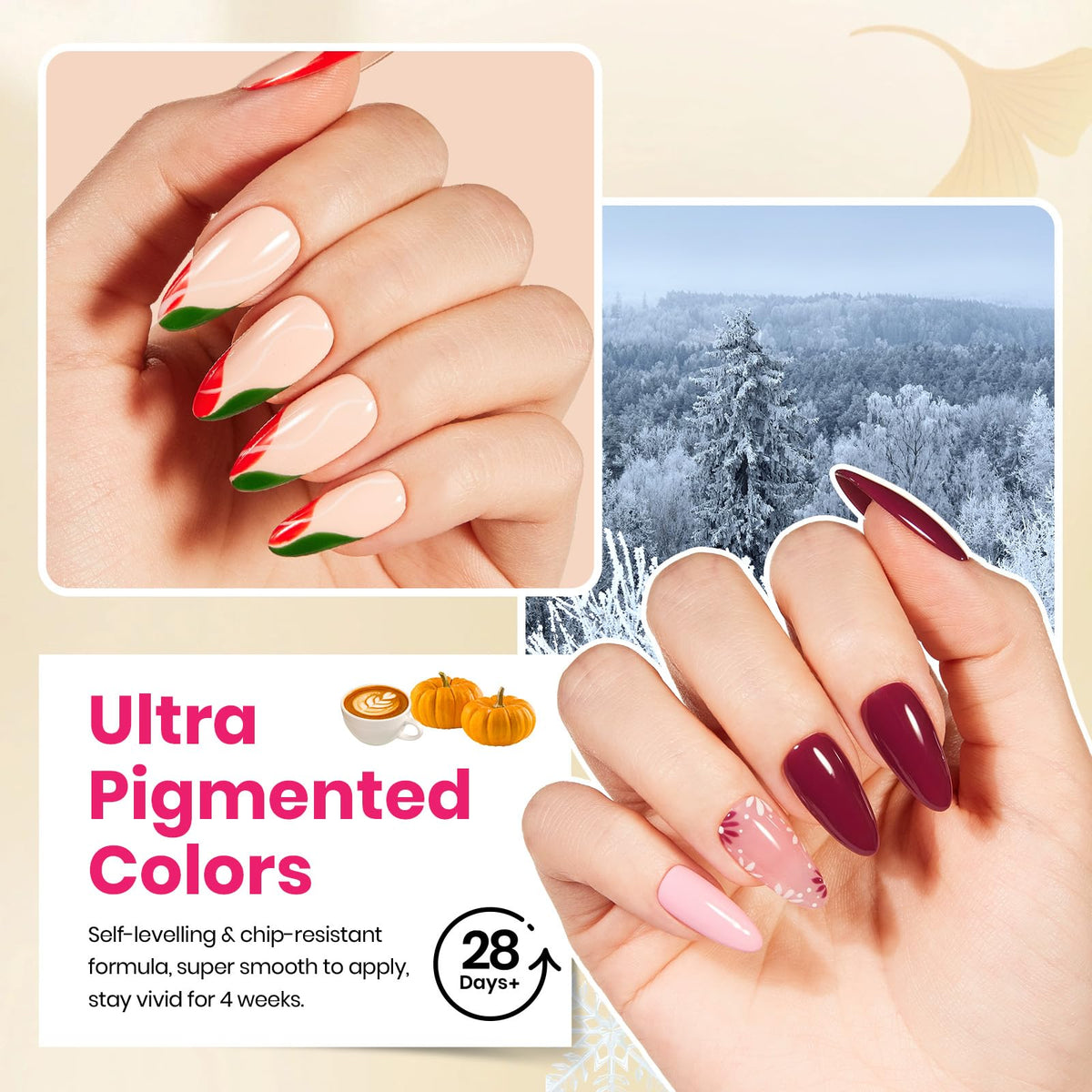 Beetles Gel Nail Polish Set, 63 PCS 55 Colors Gel Polish Kit with Base Coat