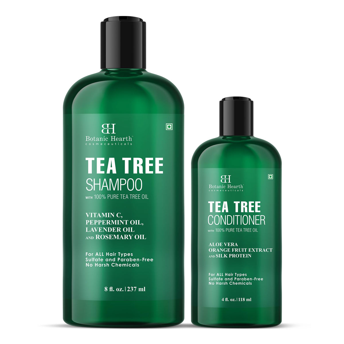Botanic Hearth Tea Tree Shampoo And Conditioner Set - 16 Fl oz Each