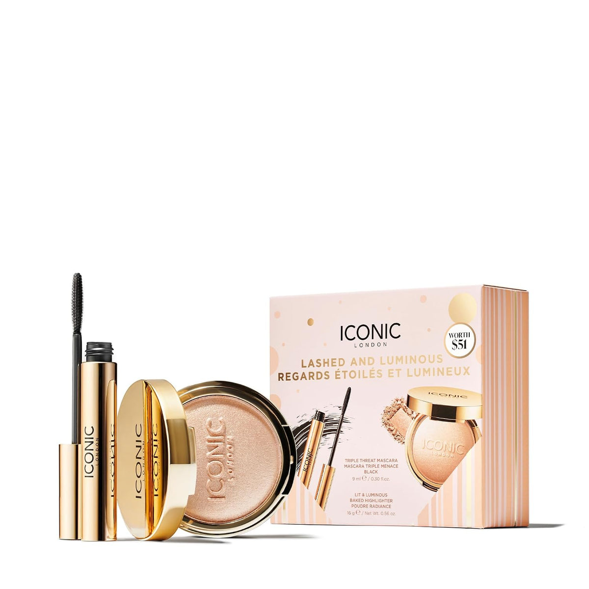 ICONIC LONDON Makeup Set for Natural Glow | Lashed and Luminous