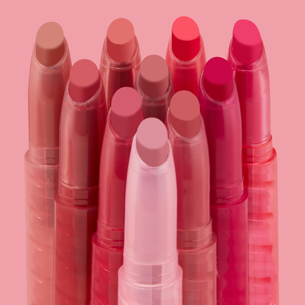 ColourPop Lippie Stix Vault - Includes 10 Nude Lipstick Shades in Matte, Matte X, Crème and Blur Finishes - Infused with a Nourishing, Non-Drying Formula - In The Nude (3.05 oz)