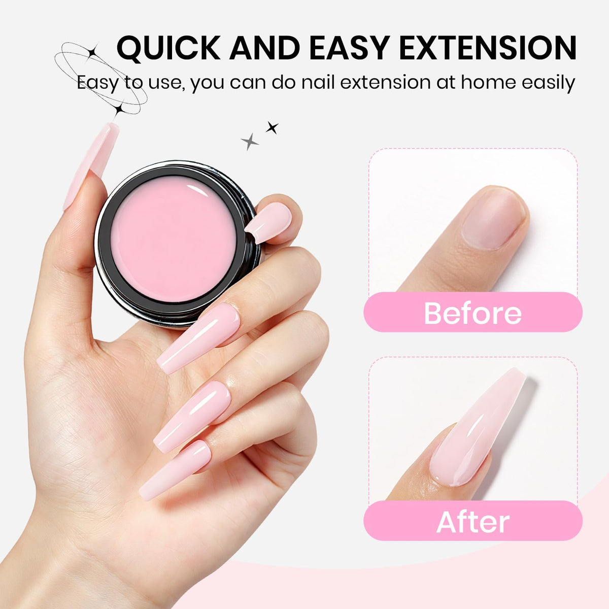 3D Gel for Nail Art, Clear 3d Sculpting Gel for Nail Art
