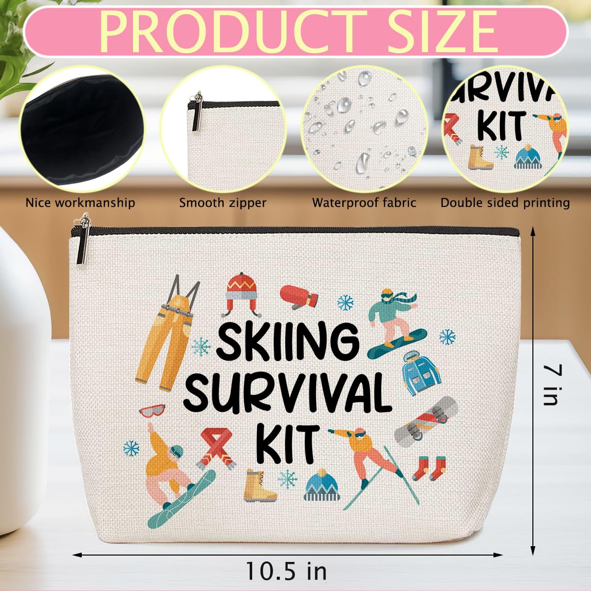 Funny Housewife Makeup Bag Gag Sarcastic Gifts Cosmetic Bags for Women