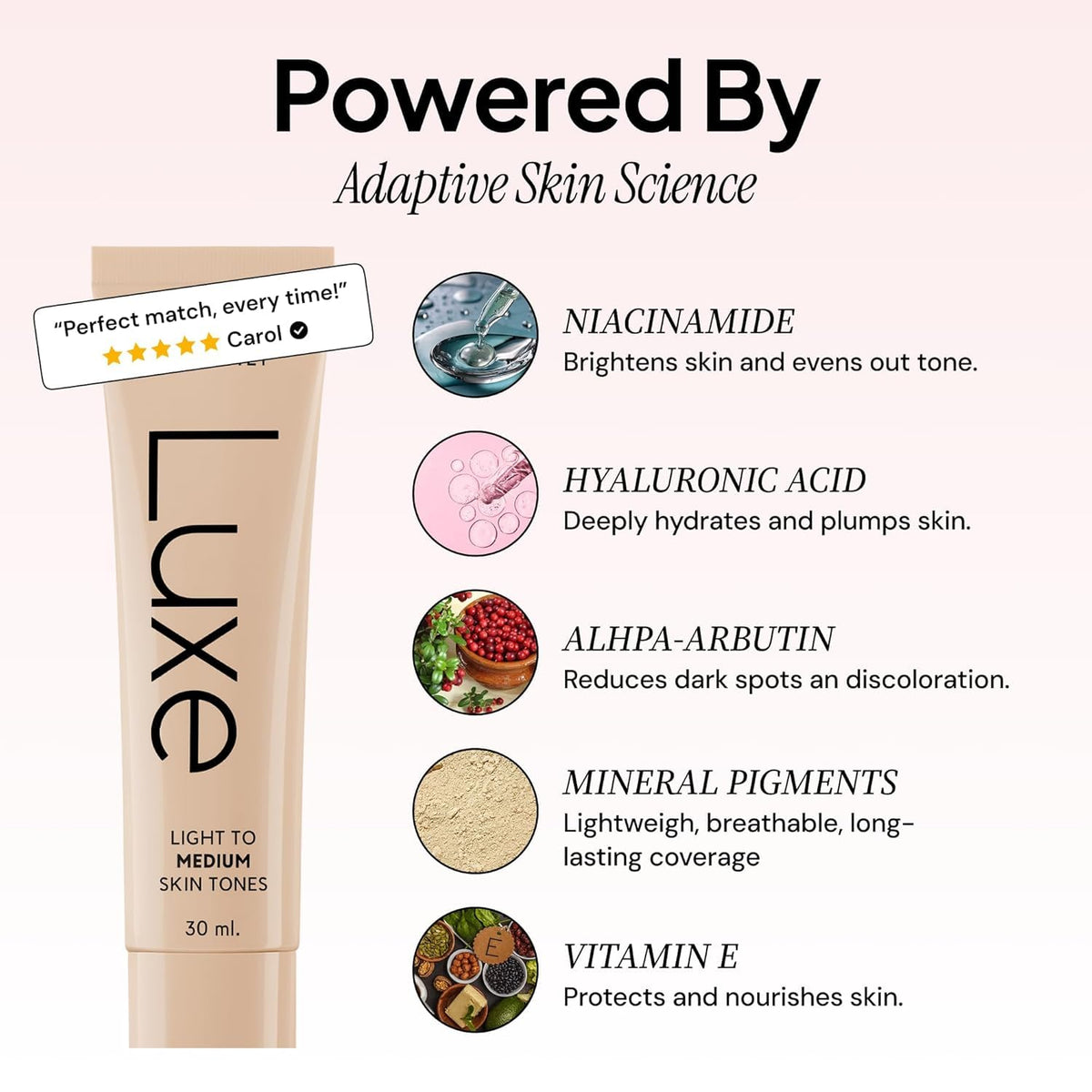 Luxe Color Changing Foundation – Light