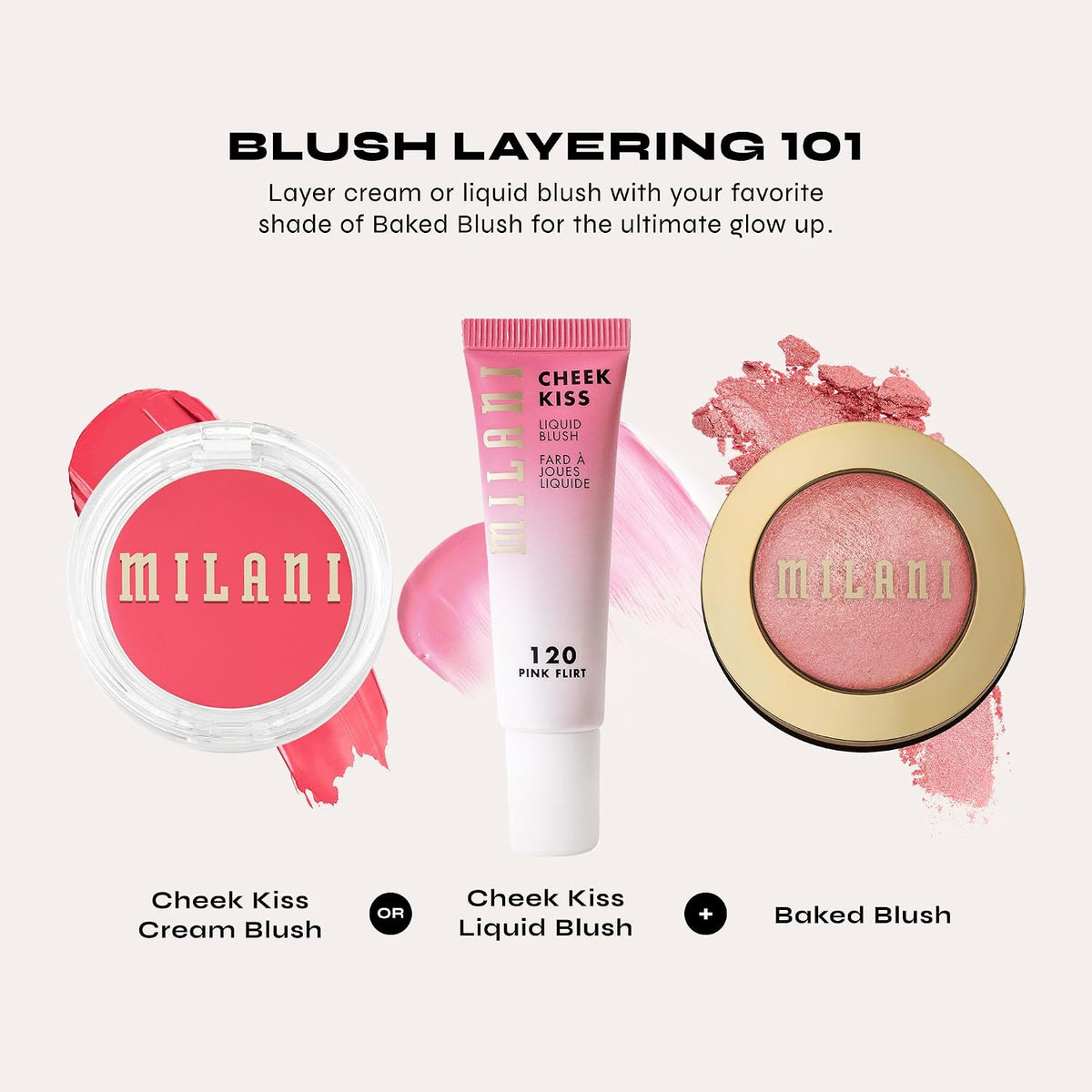 Milani Baked Blush, Makeup Powder Blush for Cheeks - Luminoso