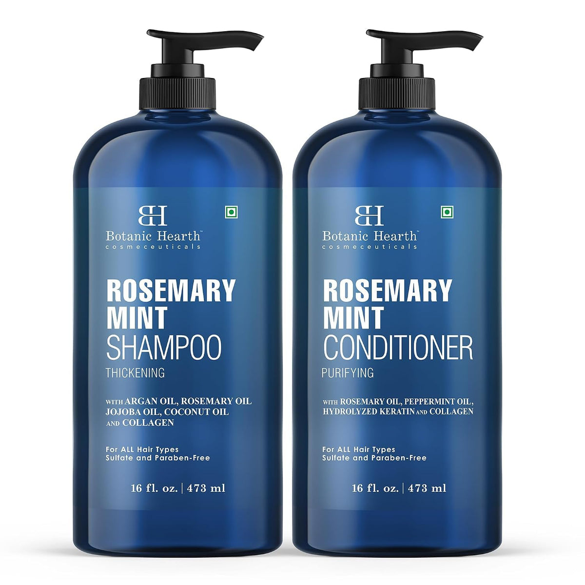 Botanic Hearth Tea Tree Shampoo And Conditioner Set - 16 Fl oz Each