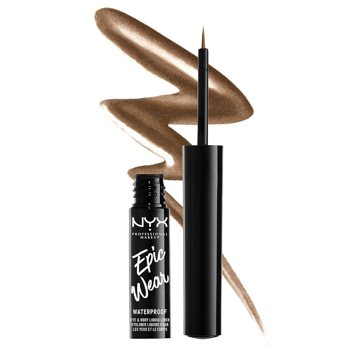 NYX PROFESSIONAL MAKEUP Epic Wear Liquid Liner, Long-Lasting Waterproof Eyeliner - Black
