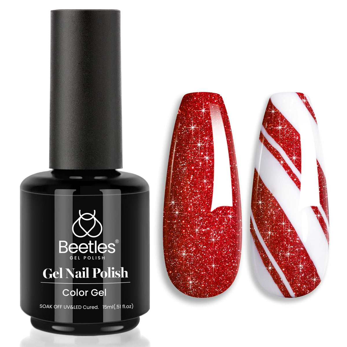 Beetles White Gel Nail Polish, 1pc 15ml White Gel Polish