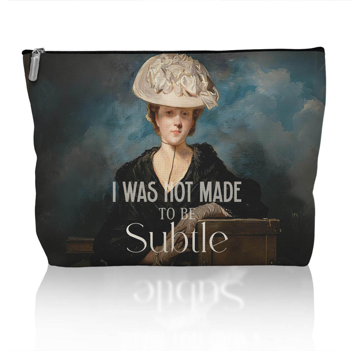 Retro Pinup Makeup Bag for Women, Vintage Pop Art Cosmetic Pouch, Sassy Funny Gifts for Girls, Bold Sarcastic Toiletry Bag, Unique Present