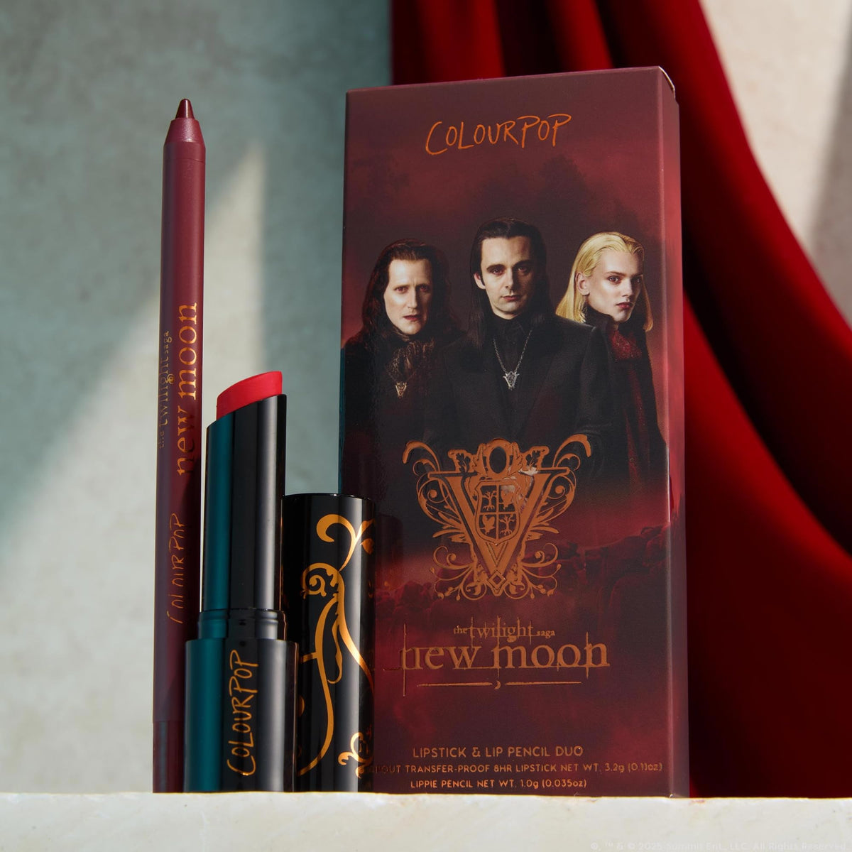 ColourPop x Twilight New Moon Lip Stick Kit, Pencil & Lipstick, 2 Count