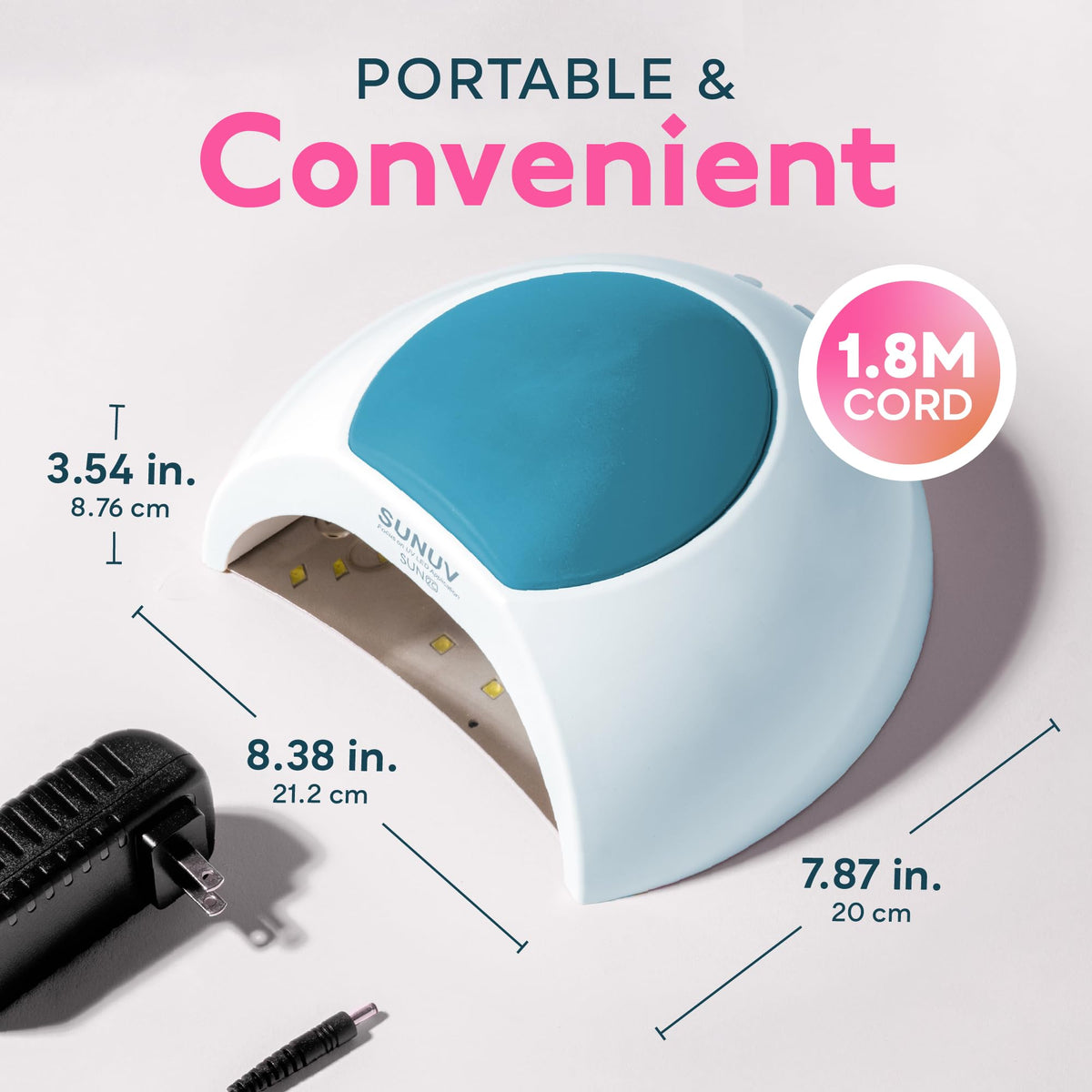 SUNUV UV Light for Gel Nail, Professional UV LED Nail Lamp SUN2C Rose