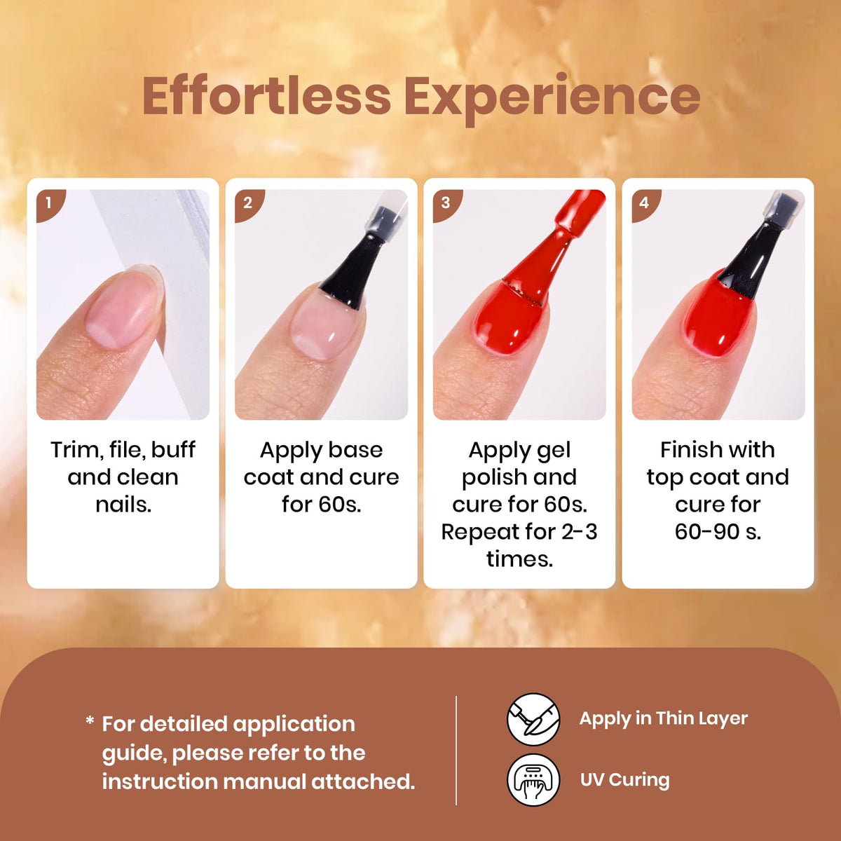beetles Gel Polish Whispers of Love Jelly Gel Nail Polish Set, 6 Colors