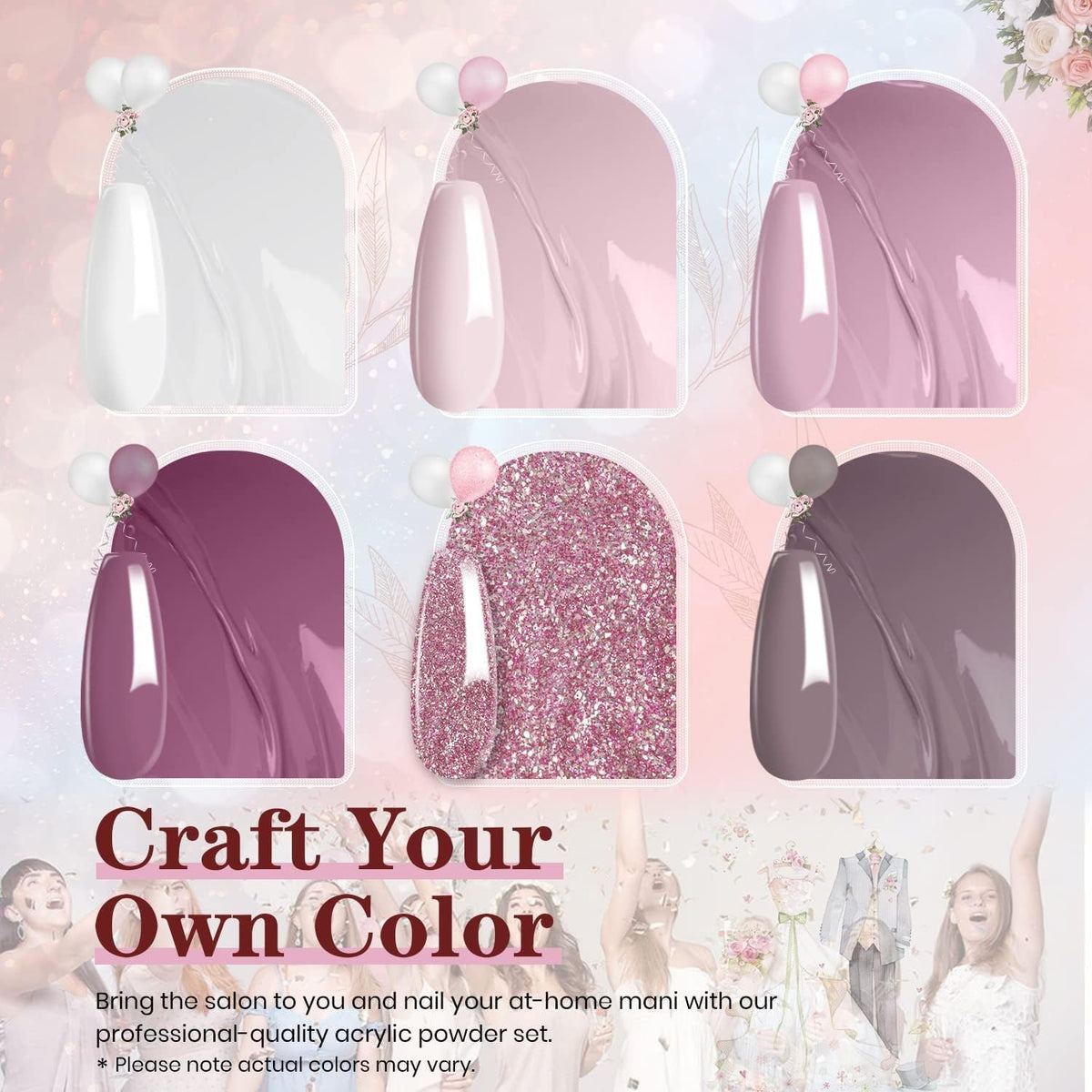 beetles Gel Polish Whispers of Love Jelly Gel Nail Polish Set, 6 Colors