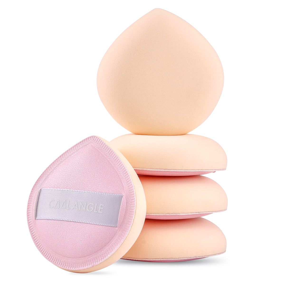 COOL-ANGLE Makeup Blender Sponges, Latex-Free, 5Pcs Medium Green