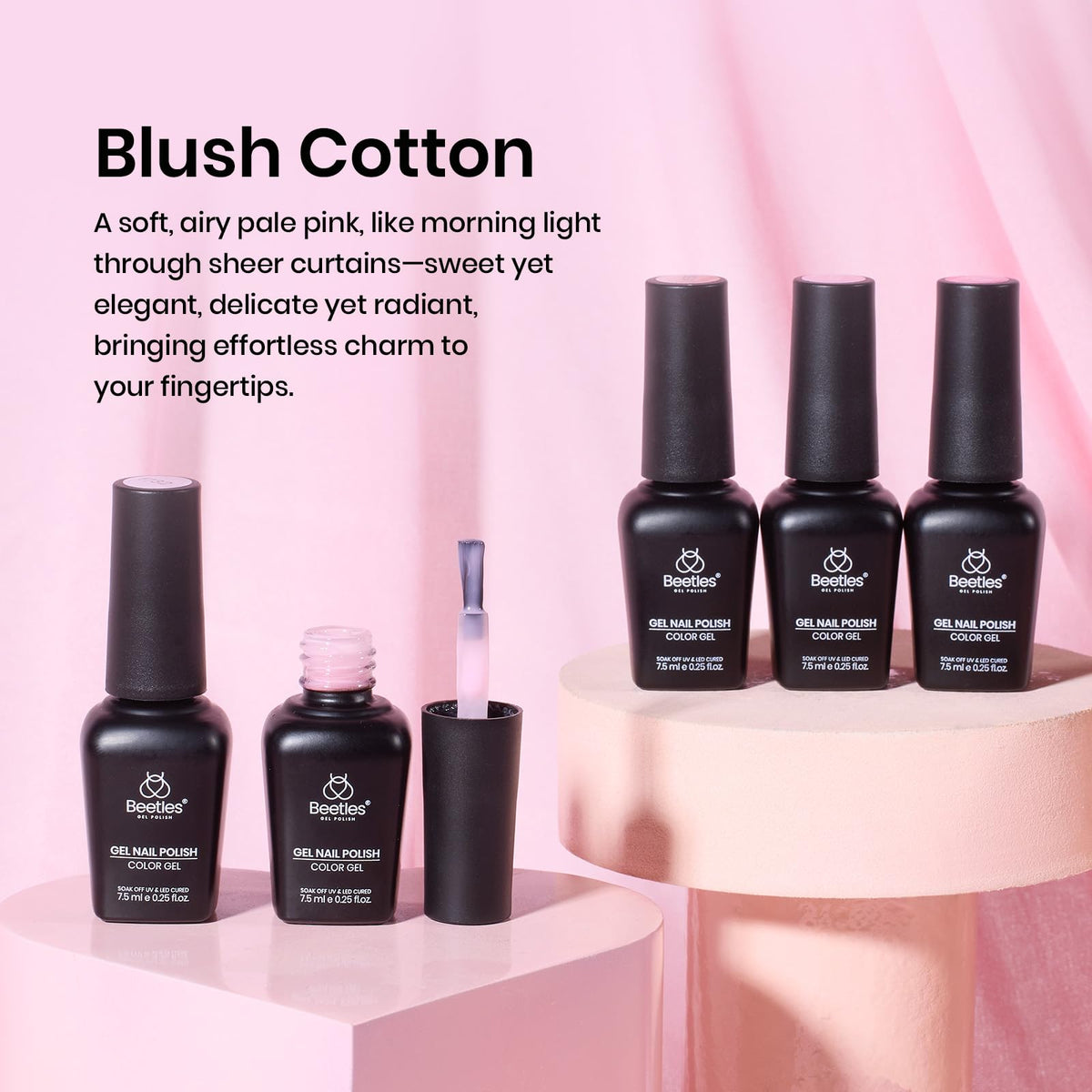 beetles Gel Polish Whispers of Love Jelly Gel Nail Polish Set, 6 Colors